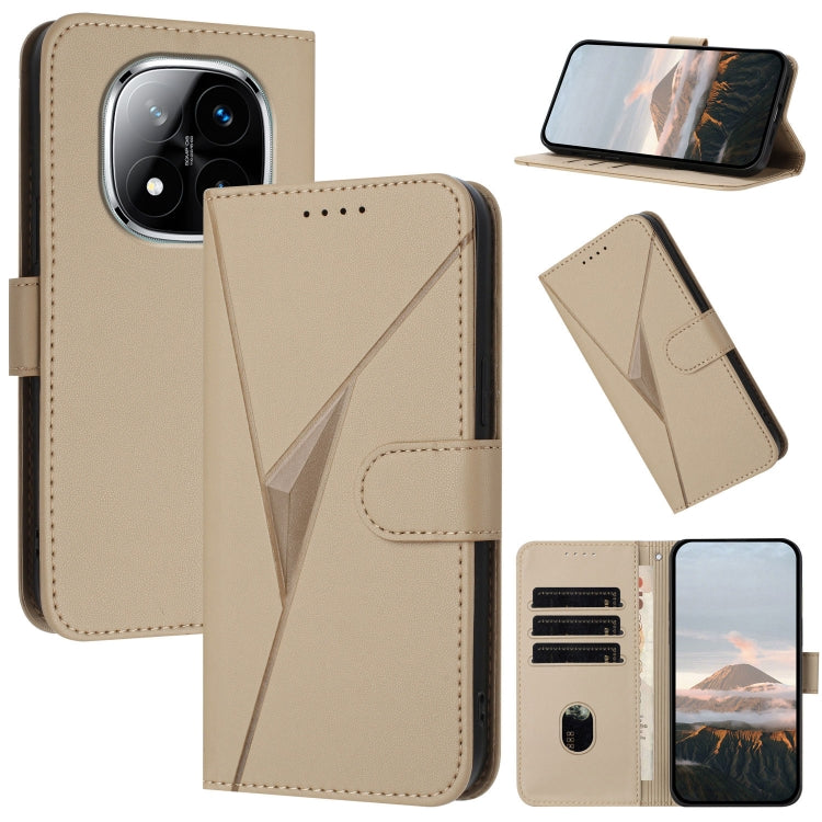 Triangle Pattern Buckle Clasp Leather Phone Case, For Redmi Turbo 4 / Poco X7 Pro, For Redmi Note 14 Pro 4G, For Redmi Note 14 4G 163.25mm, For Redmi A3 Pro, For Redmi Note 14 5G, For Redmi Note 14 Pro+ 5G, For Redmi 14C 4G, For Redmi K70 Ultra        ...