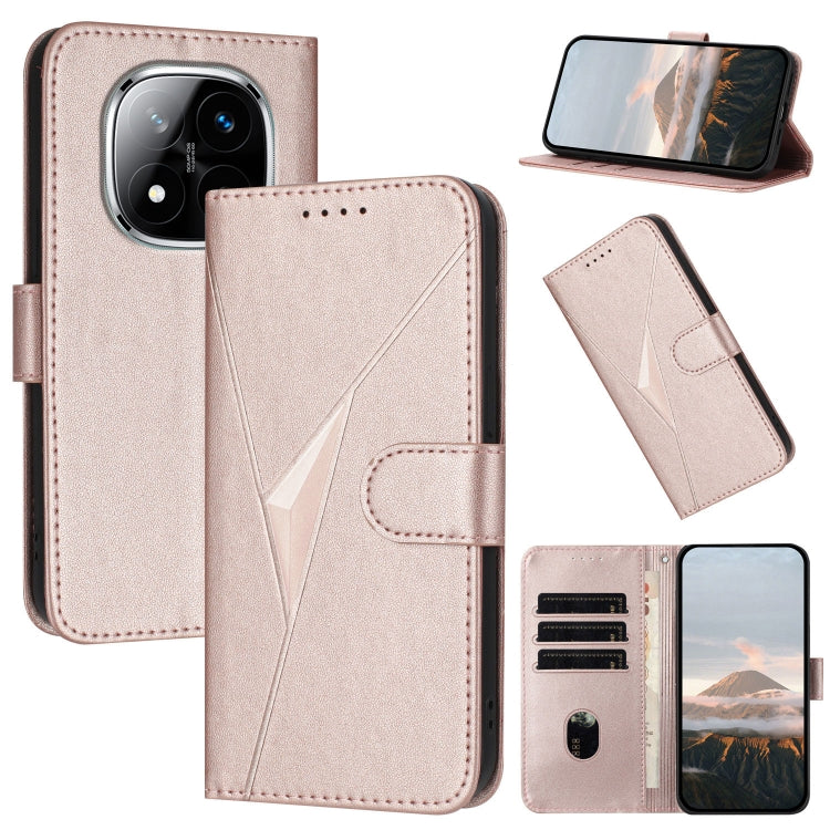 Triangle Pattern Buckle Clasp Leather Phone Case, For Redmi Turbo 4 / Poco X7 Pro, For Redmi Note 14 Pro 4G, For Redmi Note 14 4G 163.25mm, For Redmi A3 Pro, For Redmi Note 14 5G, For Redmi Note 14 Pro+ 5G, For Redmi 14C 4G, For Redmi K70 Ultra        ...