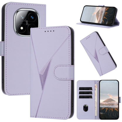 Triangle Pattern Buckle Clasp Leather Phone Case, For Redmi Turbo 4 / Poco X7 Pro, For Redmi Note 14 Pro 4G, For Redmi Note 14 4G 163.25mm, For Redmi A3 Pro, For Redmi Note 14 5G, For Redmi Note 14 Pro+ 5G, For Redmi 14C 4G, For Redmi K70 Ultra        ...