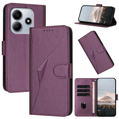 Triangle Pattern Buckle Clasp Leather Phone Case, For Redmi Turbo 4 / Poco X7 Pro, For Redmi Note 14 Pro 4G, For Redmi Note 14 4G 163.25mm, For Redmi A3 Pro, For Redmi Note 14 5G, For Redmi Note 14 Pro+ 5G, For Redmi 14C 4G, For Redmi K70 Ultra        ...