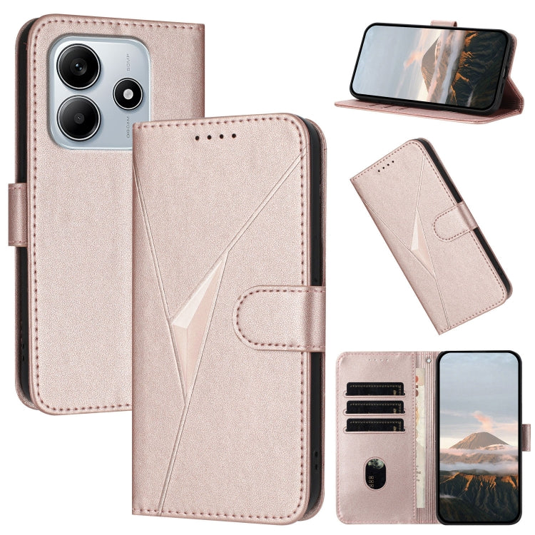 Triangle Pattern Buckle Clasp Leather Phone Case, For Redmi Turbo 4 / Poco X7 Pro, For Redmi Note 14 Pro 4G, For Redmi Note 14 4G 163.25mm, For Redmi A3 Pro, For Redmi Note 14 5G, For Redmi Note 14 Pro+ 5G, For Redmi 14C 4G, For Redmi K70 Ultra        ...