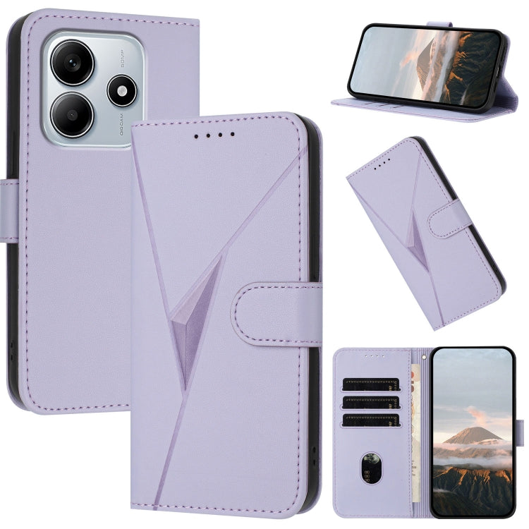 Triangle Pattern Buckle Clasp Leather Phone Case, For Redmi Turbo 4 / Poco X7 Pro, For Redmi Note 14 Pro 4G, For Redmi Note 14 4G 163.25mm, For Redmi A3 Pro, For Redmi Note 14 5G, For Redmi Note 14 Pro+ 5G, For Redmi 14C 4G, For Redmi K70 Ultra        ...