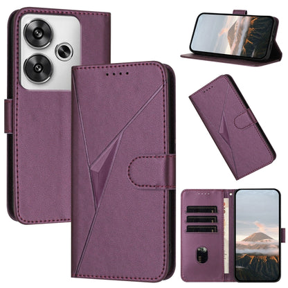 Triangle Pattern Buckle Clasp Leather Phone Case, For Redmi Turbo 4 / Poco X7 Pro, For Redmi Note 14 Pro 4G, For Redmi Note 14 4G 163.25mm, For Redmi A3 Pro, For Redmi Note 14 5G, For Redmi Note 14 Pro+ 5G, For Redmi 14C 4G, For Redmi K70 Ultra        ...