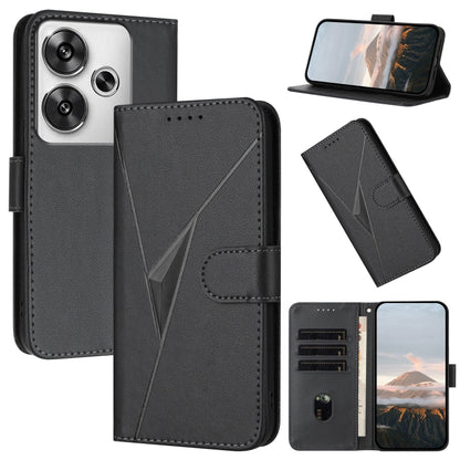 Triangle Pattern Buckle Clasp Leather Phone Case, For Redmi Turbo 4 / Poco X7 Pro, For Redmi Note 14 Pro 4G, For Redmi Note 14 4G 163.25mm, For Redmi A3 Pro, For Redmi Note 14 5G, For Redmi Note 14 Pro+ 5G, For Redmi 14C 4G, For Redmi K70 Ultra        ...