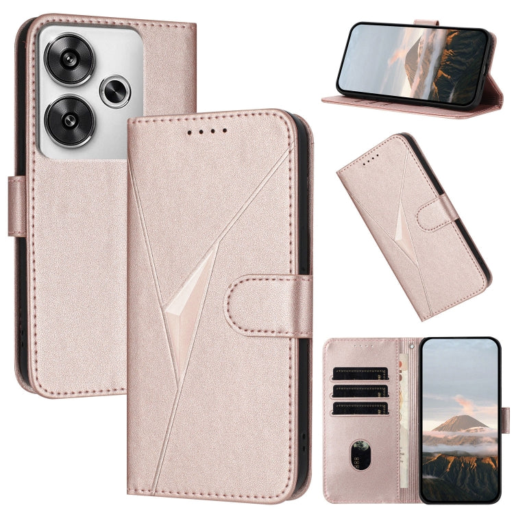 Triangle Pattern Buckle Clasp Leather Phone Case, For Redmi Turbo 4 / Poco X7 Pro, For Redmi Note 14 Pro 4G, For Redmi Note 14 4G 163.25mm, For Redmi A3 Pro, For Redmi Note 14 5G, For Redmi Note 14 Pro+ 5G, For Redmi 14C 4G, For Redmi K70 Ultra        ...