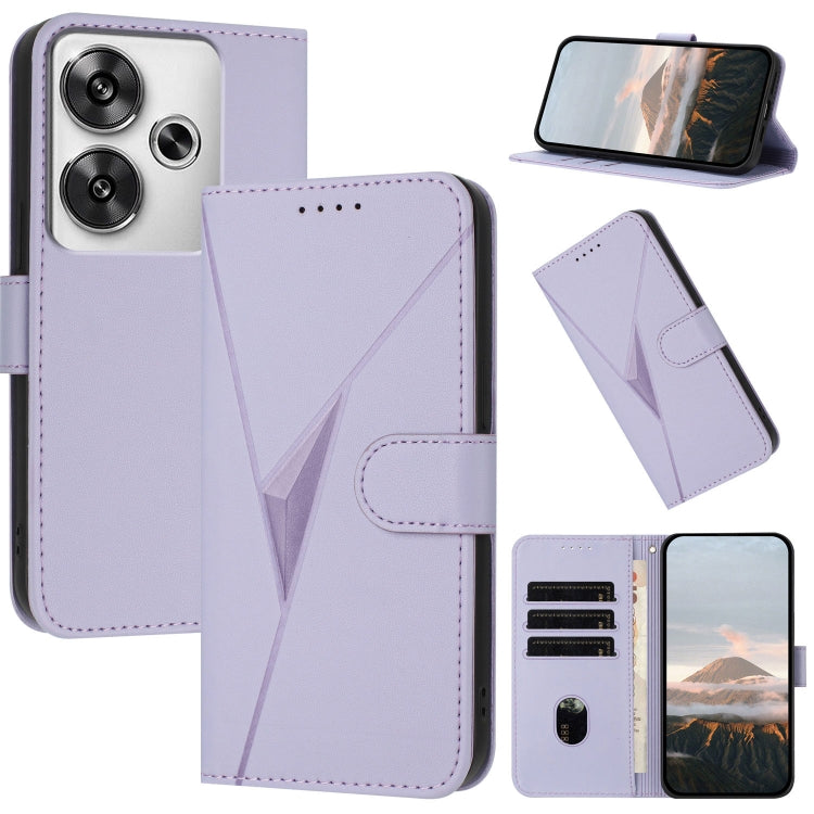 Triangle Pattern Buckle Clasp Leather Phone Case, For Redmi Turbo 4 / Poco X7 Pro, For Redmi Note 14 Pro 4G, For Redmi Note 14 4G 163.25mm, For Redmi A3 Pro, For Redmi Note 14 5G, For Redmi Note 14 Pro+ 5G, For Redmi 14C 4G, For Redmi K70 Ultra        ...