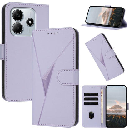 Triangle Pattern Buckle Clasp Leather Phone Case, For Redmi Turbo 4 / Poco X7 Pro, For Redmi Note 14 Pro 4G, For Redmi Note 14 4G 163.25mm, For Redmi A3 Pro, For Redmi Note 14 5G, For Redmi Note 14 Pro+ 5G, For Redmi 14C 4G, For Redmi K70 Ultra        ...