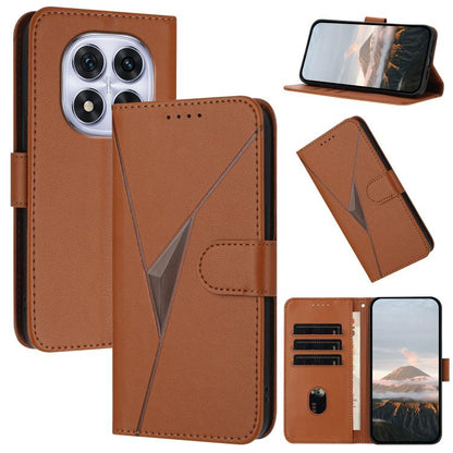 Triangle Pattern Buckle Clasp Leather Phone Case, For Redmi Turbo 4 / Poco X7 Pro, For Redmi Note 14 Pro 4G, For Redmi Note 14 4G 163.25mm, For Redmi A3 Pro, For Redmi Note 14 5G, For Redmi Note 14 Pro+ 5G, For Redmi 14C 4G, For Redmi K70 Ultra        ...