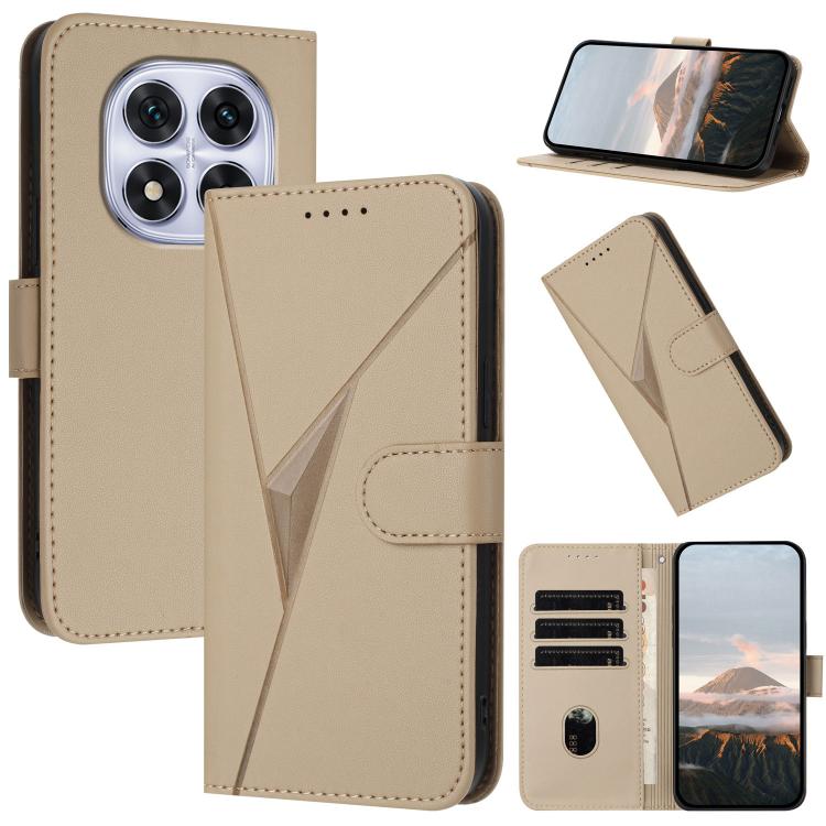 Triangle Pattern Buckle Clasp Leather Phone Case, For Redmi Turbo 4 / Poco X7 Pro, For Redmi Note 14 Pro 4G, For Redmi Note 14 4G 163.25mm, For Redmi A3 Pro, For Redmi Note 14 5G, For Redmi Note 14 Pro+ 5G, For Redmi 14C 4G, For Redmi K70 Ultra        ...