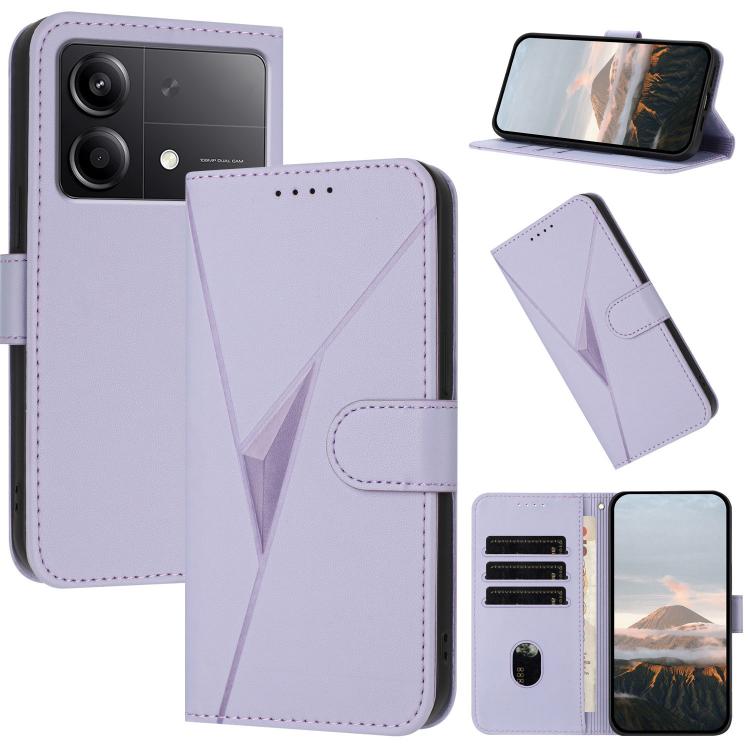 Triangle Pattern Buckle Clasp Leather Phone Case, For Redmi Turbo 4 / Poco X7 Pro, For Redmi Note 14 Pro 4G, For Redmi Note 14 4G 163.25mm, For Redmi A3 Pro, For Redmi Note 14 5G, For Redmi Note 14 Pro+ 5G, For Redmi 14C 4G, For Redmi K70 Ultra        ...