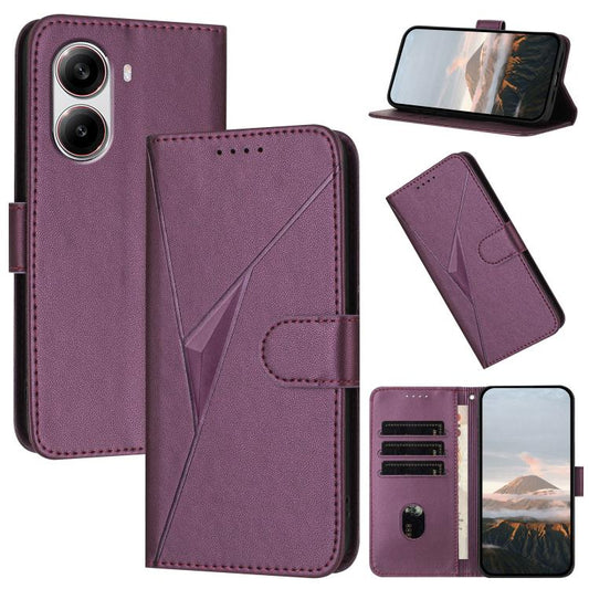 Triangle Pattern Buckle Clasp Leather Phone Case, For Redmi Turbo 4 / Poco X7 Pro, For Redmi Note 14 Pro 4G, For Redmi Note 14 4G 163.25mm, For Redmi A3 Pro, For Redmi Note 14 5G, For Redmi Note 14 Pro+ 5G, For Redmi 14C 4G, For Redmi K70 Ultra        ...
