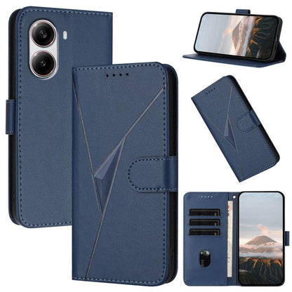 Triangle Pattern Buckle Clasp Leather Phone Case, For Redmi Turbo 4 / Poco X7 Pro, For Redmi Note 14 Pro 4G, For Redmi Note 14 4G 163.25mm, For Redmi A3 Pro, For Redmi Note 14 5G, For Redmi Note 14 Pro+ 5G, For Redmi 14C 4G, For Redmi K70 Ultra        ...