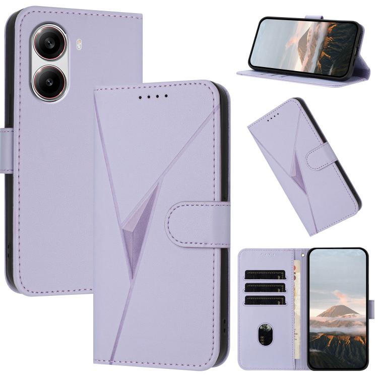 Triangle Pattern Buckle Clasp Leather Phone Case, For Redmi Turbo 4 / Poco X7 Pro, For Redmi Note 14 Pro 4G, For Redmi Note 14 4G 163.25mm, For Redmi A3 Pro, For Redmi Note 14 5G, For Redmi Note 14 Pro+ 5G, For Redmi 14C 4G, For Redmi K70 Ultra        ...