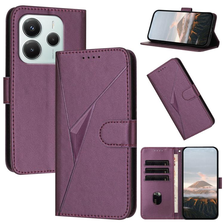 Triangle Pattern Buckle Clasp Leather Phone Case, For Redmi Turbo 5 Max / Poco X8 Pro Max, For Redmi Turbo 5 5G / Poco X8 Pro 5G, For Redmi Note 15 4G / 5G 164mm / Poco M8 5G, For Redmi K90 Pro Max / Poco F8 Ultra, For Redmi K90 / Poco F8 Pro 5G       ...