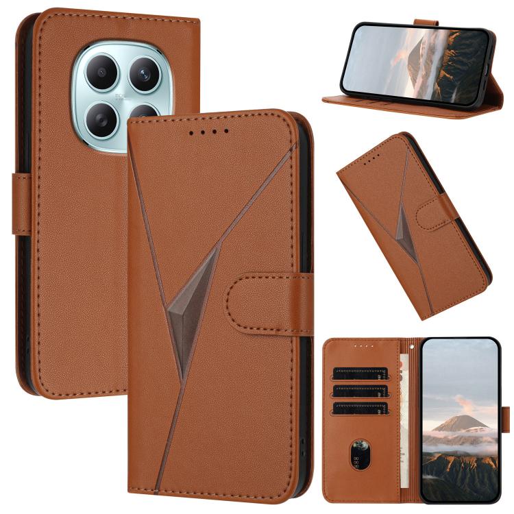 Triangle Pattern Buckle Clasp Leather Phone Case, For Redmi Turbo 5 Max / Poco X8 Pro Max, For Redmi Turbo 5 5G / Poco X8 Pro 5G, For Redmi Note 15 4G / 5G 164mm / Poco M8 5G, For Redmi K90 Pro Max / Poco F8 Ultra, For Redmi K90 / Poco F8 Pro 5G       ...