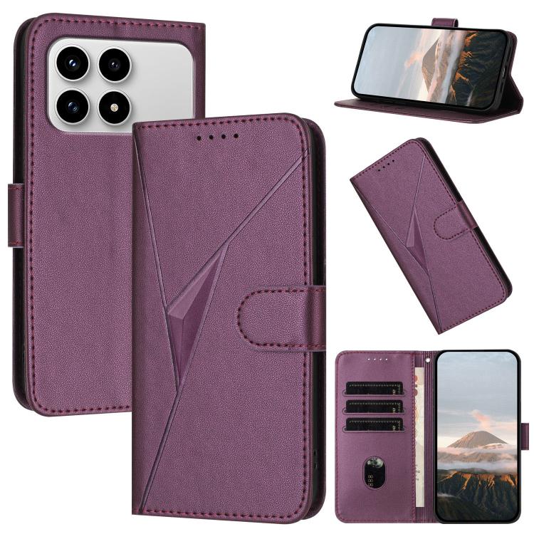 Triangle Pattern Buckle Clasp Leather Phone Case, For Redmi Turbo 5 Max / Poco X8 Pro Max, For Redmi Turbo 5 5G / Poco X8 Pro 5G, For Redmi Note 15 4G / 5G 164mm / Poco M8 5G, For Redmi K90 Pro Max / Poco F8 Ultra, For Redmi K90 / Poco F8 Pro 5G       ...