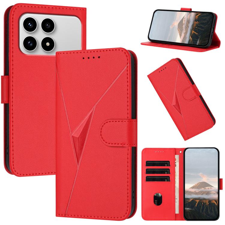Triangle Pattern Buckle Clasp Leather Phone Case, For Redmi Turbo 5 Max / Poco X8 Pro Max, For Redmi Turbo 5 5G / Poco X8 Pro 5G, For Redmi Note 15 4G / 5G 164mm / Poco M8 5G, For Redmi K90 Pro Max / Poco F8 Ultra, For Redmi K90 / Poco F8 Pro 5G       ...