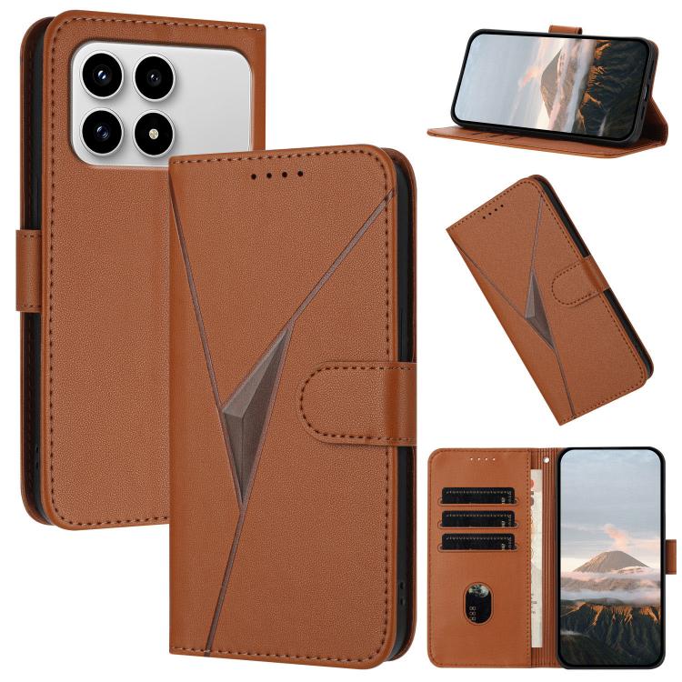 Triangle Pattern Buckle Clasp Leather Phone Case, For Redmi Turbo 5 Max / Poco X8 Pro Max, For Redmi Turbo 5 5G / Poco X8 Pro 5G, For Redmi Note 15 4G / 5G 164mm / Poco M8 5G, For Redmi K90 Pro Max / Poco F8 Ultra, For Redmi K90 / Poco F8 Pro 5G       ...