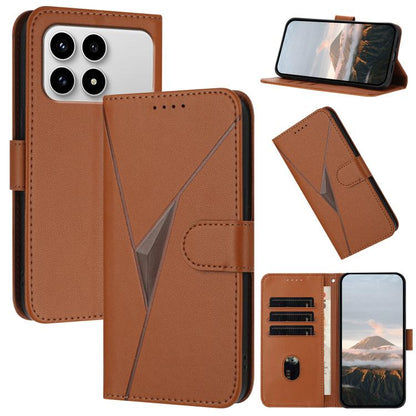 Triangle Pattern Buckle Clasp Leather Phone Case, For Redmi Turbo 5 Max / Poco X8 Pro Max, For Redmi Turbo 5 5G / Poco X8 Pro 5G, For Redmi Note 15 4G / 5G 164mm / Poco M8 5G, For Redmi K90 Pro Max / Poco F8 Ultra, For Redmi K90 / Poco F8 Pro 5G       ...