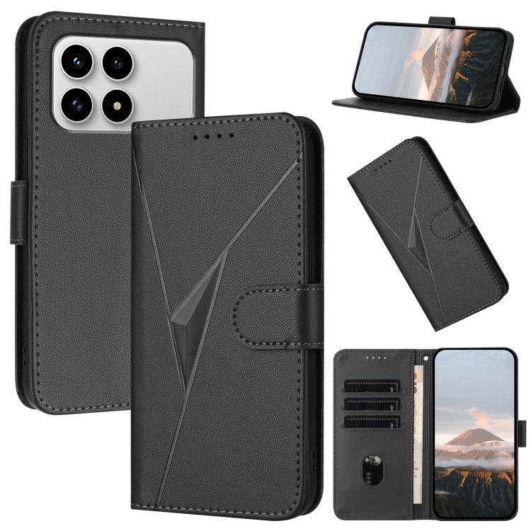 Triangle Pattern Buckle Clasp Leather Phone Case, For Redmi Turbo 5 Max / Poco X8 Pro Max, For Redmi Turbo 5 5G / Poco X8 Pro 5G, For Redmi Note 15 4G / 5G 164mm / Poco M8 5G, For Redmi K90 Pro Max / Poco F8 Ultra, For Redmi K90 / Poco F8 Pro 5G       ...