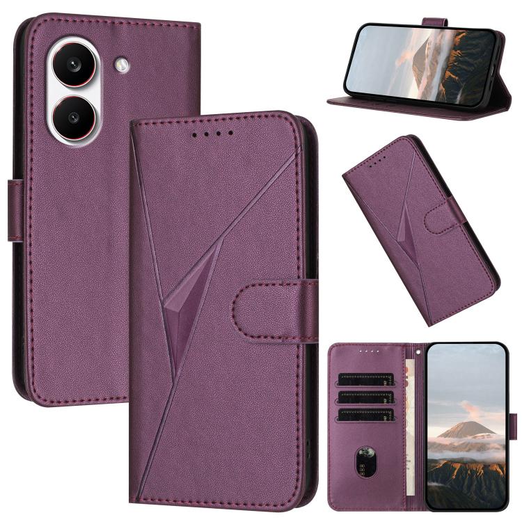 Triangle Pattern Buckle Clasp Leather Phone Case, For Redmi Turbo 5 Max / Poco X8 Pro Max, For Redmi Turbo 5 5G / Poco X8 Pro 5G, For Redmi Note 15 4G / 5G 164mm / Poco M8 5G, For Redmi K90 Pro Max / Poco F8 Ultra, For Redmi K90 / Poco F8 Pro 5G       ...