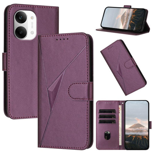Triangle Pattern Buckle Clasp Leather Phone Case, For Redmi Turbo 5 Max / Poco X8 Pro Max, For Redmi Turbo 5 5G / Poco X8 Pro 5G, For Redmi Note 15 4G / 5G 164mm / Poco M8 5G, For Redmi K90 Pro Max / Poco F8 Ultra, For Redmi K90 / Poco F8 Pro 5G       ...