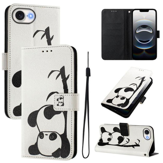 Art Colored Drawing Pattern Leather Phone Case, For iPhone 16e / 17e, For iPhone 16 Pro Max, For iPhone 16 Pro, For iPhone 16 Plus, For iPhone 16
