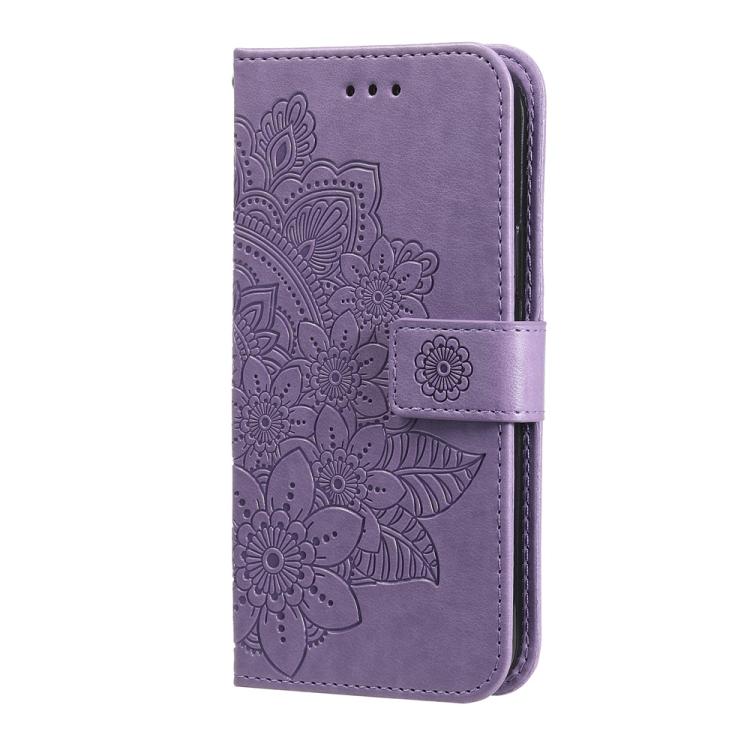 Seven-petal Flowers Embossing Leather Phone Case, For Tecno Spark 40 5G / Spark Go 5G 2025, For Tecno Spark 40C, For Tecno Pova 7 Pro 5G, For Tecno Pova 7 5G, For Tecno Spark 40 Pro+ 4G, For Tecno Spark 40 Pro  4G, For Tecno Spark 40 4G                ...