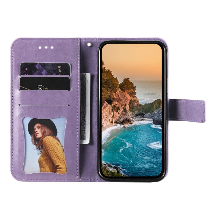 Seven-petal Flowers Embossing Leather Phone Case, For Tecno Spark 40 5G / Spark Go 5G 2025, For Tecno Spark 40C, For Tecno Pova 7 Pro 5G, For Tecno Pova 7 5G, For Tecno Spark 40 Pro+ 4G, For Tecno Spark 40 Pro  4G, For Tecno Spark 40 4G                ...