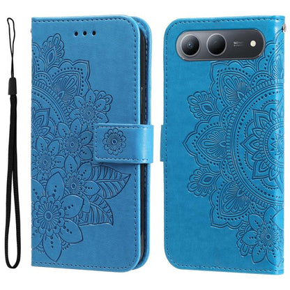 Seven-petal Flowers Embossing Leather Phone Case, For Tecno Spark 40 5G / Spark Go 5G 2025, For Tecno Spark 40C, For Tecno Pova 7 Pro 5G, For Tecno Pova 7 5G, For Tecno Spark 40 Pro+ 4G, For Tecno Spark 40 Pro  4G, For Tecno Spark 40 4G                ...