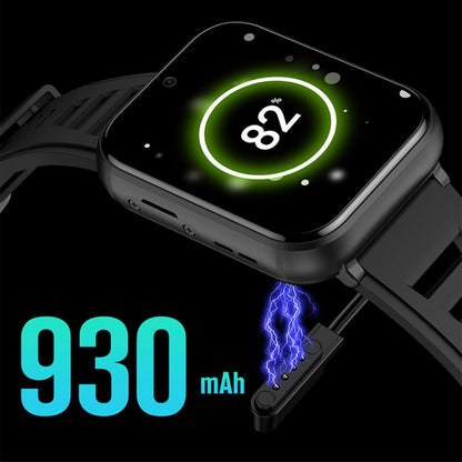 UNIWA DM66 4G Calling Smart Watch, 1.99 inch IPS Screen Android 9.0 Support WiFi GPS, 2GB+16GB, 4GB+64GB