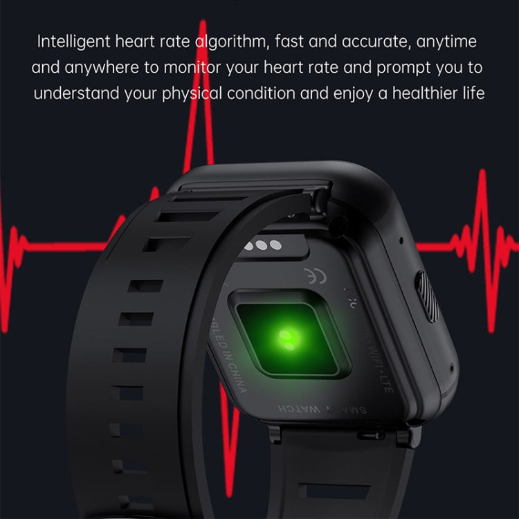 UNIWA DM66 4G Calling Smart Watch, 1.99 inch IPS Screen Android 9.0 Support WiFi GPS, 2GB+16GB, 4GB+64GB