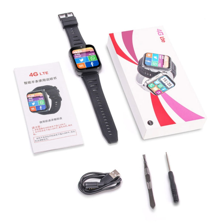 UNIWA DM66 4G Calling Smart Watch, 1.99 inch IPS Screen Android 9.0 Support WiFi GPS, 2GB+16GB, 4GB+64GB