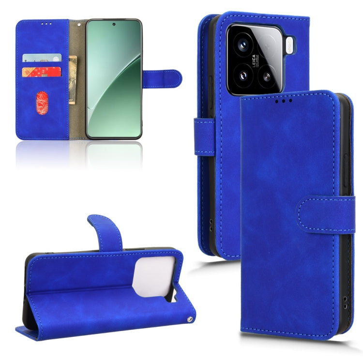 Skin Feel Magnetic Flip Leather Phone Case, For Xiaomi 15