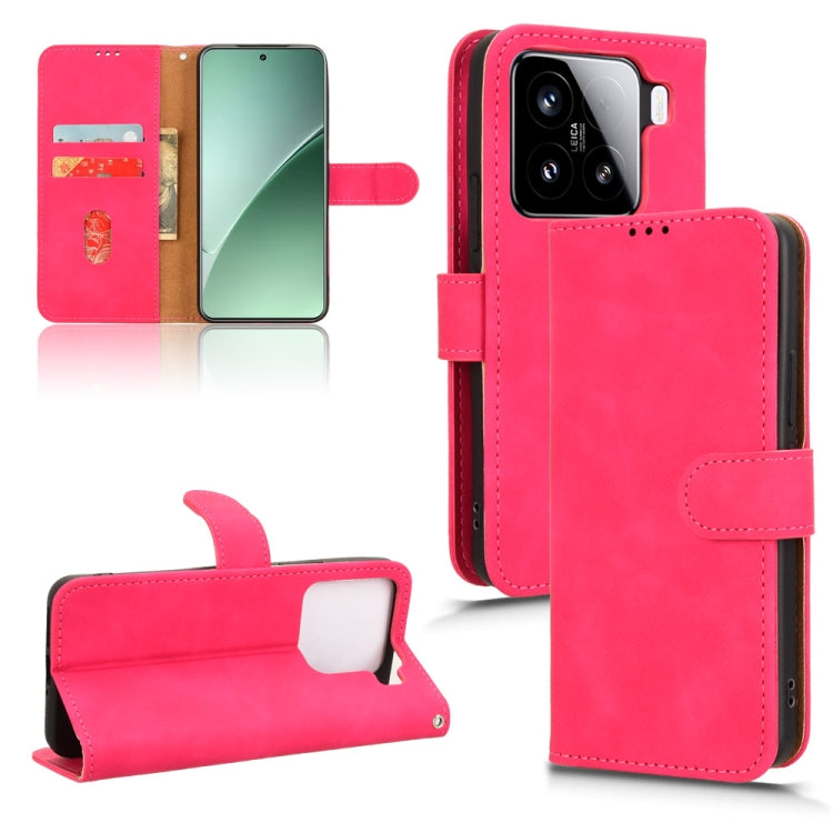 Skin Feel Magnetic Flip Leather Phone Case, For Xiaomi 15