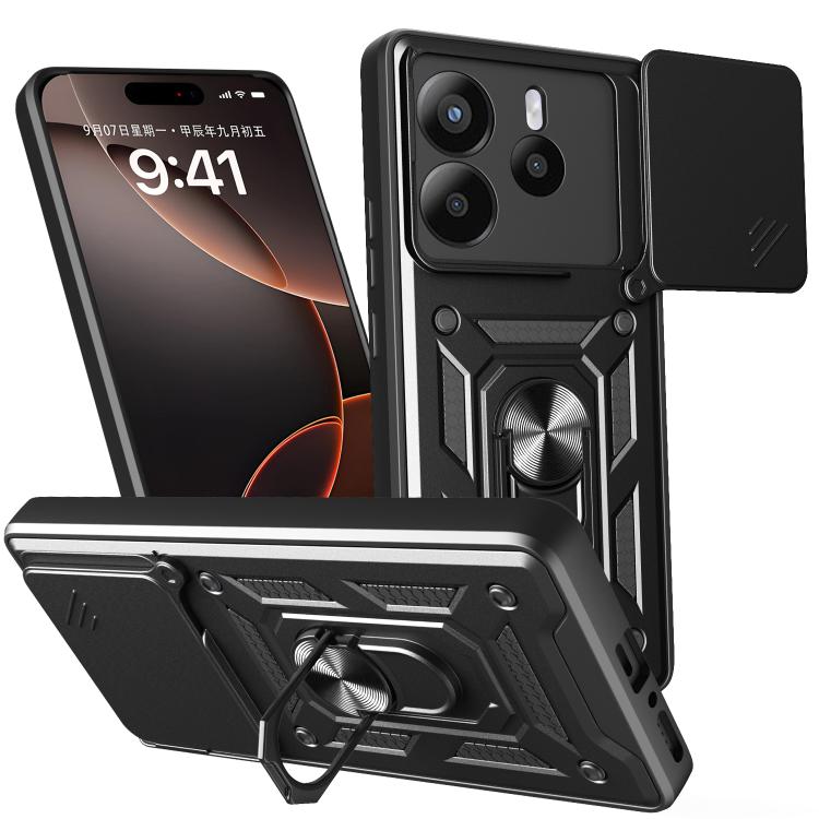 Sliding Camera Cover Design TPU+PC Phone Case, For Redmi A7 Pro 4G / Poco C85x, For Redmi Note 15 Pro+ 5G Global 163.3mm, For Redmi Note 15 5G / 4G Global 164mm, For Redmi Note 15 Pro 5G Global 163.6mm, For Redmi 15C 5G / 4G EU 173mm                   ...