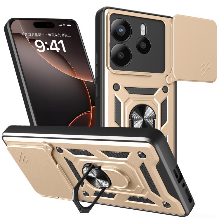 Sliding Camera Cover Design TPU+PC Phone Case, For Redmi A7 Pro 4G / Poco C85x, For Redmi Note 15 Pro+ 5G Global 163.3mm, For Redmi Note 15 5G / 4G Global 164mm, For Redmi Note 15 Pro 5G Global 163.6mm, For Redmi 15C 5G / 4G EU 173mm                   ...