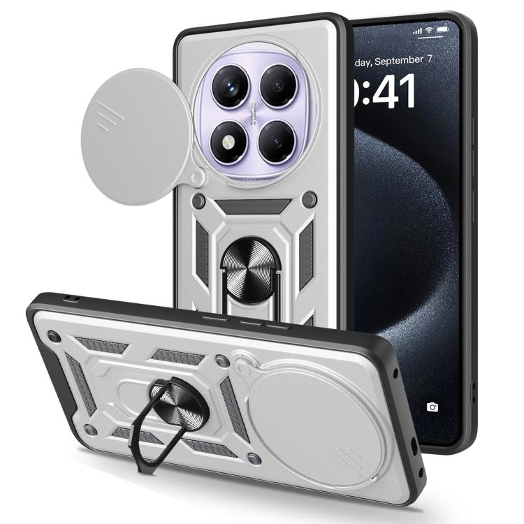 Sliding Camera Cover Design TPU+PC Phone Case, For Redmi A7 Pro 4G / Poco C85x, For Redmi Note 15 Pro+ 5G Global 163.3mm, For Redmi Note 15 5G / 4G Global 164mm, For Redmi Note 15 Pro 5G Global 163.6mm, For Redmi 15C 5G / 4G EU 173mm                   ...