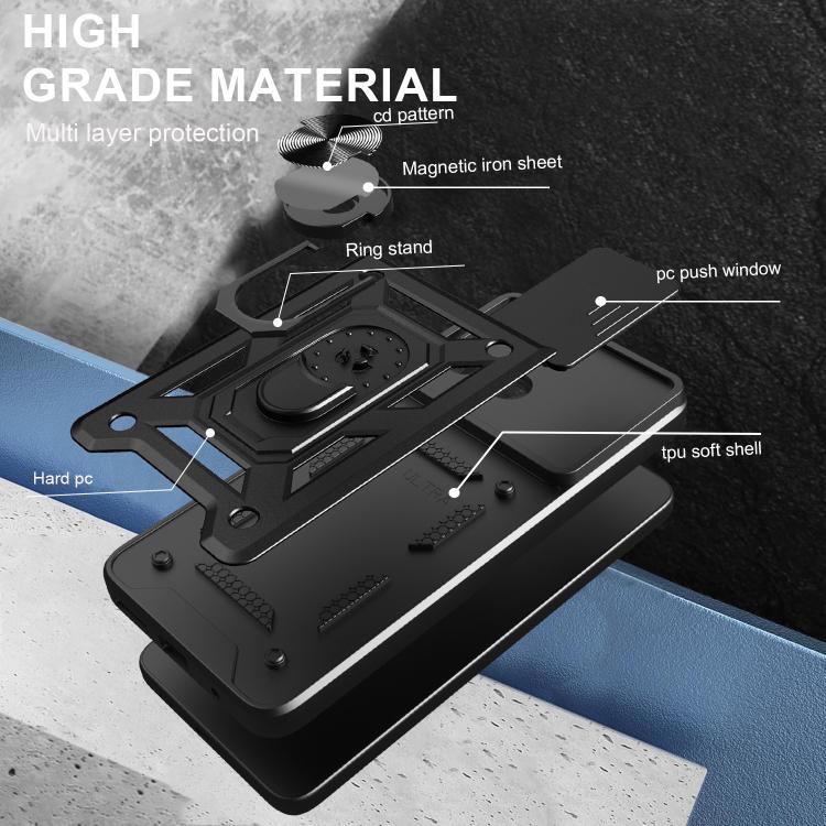 Sliding Camera Cover Design TPU+PC Phone Case, For Redmi A5 4G 171.7mm, For Redmi K80 5G, For Redmi Note 14 Pro 4G, For Redmi Note 14 5G, For Redmi Note 14 Pro+ 5G, For Redmi Note 14 Pro 5G, For Redmi 12 5G