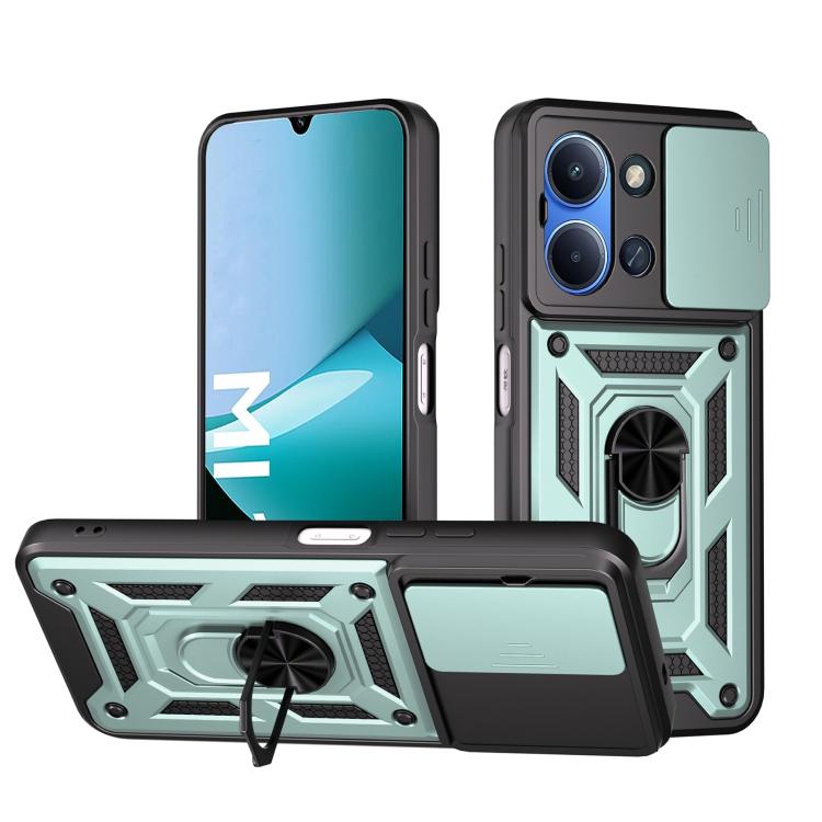 Sliding Camera Cover Design TPU+PC Phone Case, For Redmi A7 Pro 4G / Poco C85x, For Redmi Note 15 Pro+ 5G Global 163.3mm, For Redmi Note 15 5G / 4G Global 164mm, For Redmi Note 15 Pro 5G Global 163.6mm, For Redmi 15C 5G / 4G EU 173mm                   ...