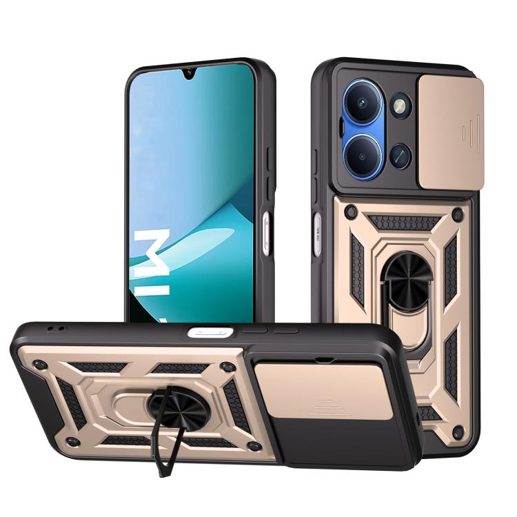 Sliding Camera Cover Design TPU+PC Phone Case, For Redmi A7 Pro 4G / Poco C85x, For Redmi Note 15 Pro+ 5G Global 163.3mm, For Redmi Note 15 5G / 4G Global 164mm, For Redmi Note 15 Pro 5G Global 163.6mm, For Redmi 15C 5G / 4G EU 173mm                   ...