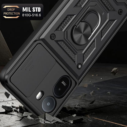 Sliding Camera Cover Design TPU+PC Phone Case, For Redmi A7 Pro 4G / Poco C85x, For Redmi Note 15 Pro+ 5G Global 163.3mm, For Redmi Note 15 5G / 4G Global 164mm, For Redmi Note 15 Pro 5G Global 163.6mm, For Redmi 15C 5G / 4G EU 173mm                   ...