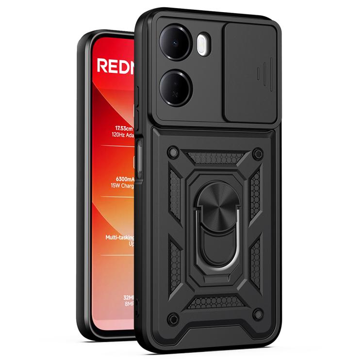 Coque de téléphone TPU+PC avec cache-caméra coulissant, Pour Redmi A7 Pro 4G / Poco C85x, Pour Redmi Note 15 Pro+ 5G Global 163.3mm, Pour Redmi Note 15 5G / 4G Global 164mm, Pour Redmi Note 15 Pro 5G Global 163.6mm, Pour Redmi 15C 5G / 4G EU 173mm