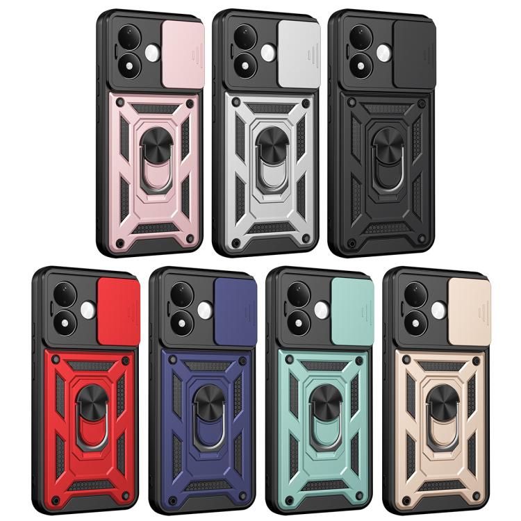 Sliding Camera Cover Design TPU+PC Phone Case, For Redmi Note 17 5G Global 169.7mm, For Redmi Note 17 Pro 5G Global 163.5mm, For Redmi 17 5G / 4G Global 170mm, For Redmi 17C 4G 171mm, For Redmi A7 Pro 4G / Poco C85x, For Redmi 15a 5G                   ...