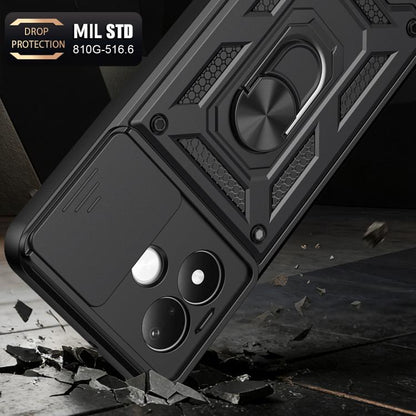 Sliding Camera Cover Design TPU+PC Phone Case, For Redmi Note 17 5G Global 169.7mm, For Redmi Note 17 Pro 5G Global 163.5mm, For Redmi 17 5G / 4G Global 170mm, For Redmi 17C 4G 171mm, For Redmi A7 Pro 4G / Poco C85x, For Redmi 15a 5G                   ...