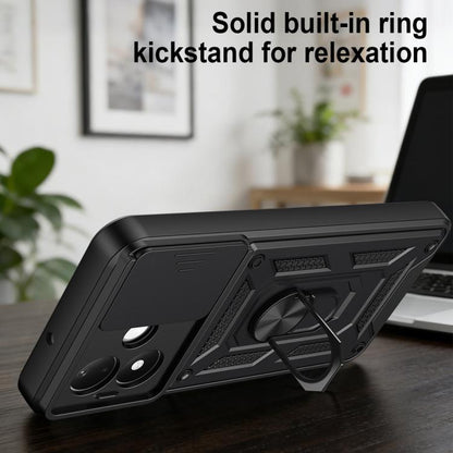 Sliding Camera Cover Design TPU+PC Phone Case, For Redmi Note 17 5G Global 169.7mm, For Redmi Note 17 Pro 5G Global 163.5mm, For Redmi 17 5G / 4G Global 170mm, For Redmi 17C 4G 171mm, For Redmi A7 Pro 4G / Poco C85x, For Redmi 15a 5G                   ...