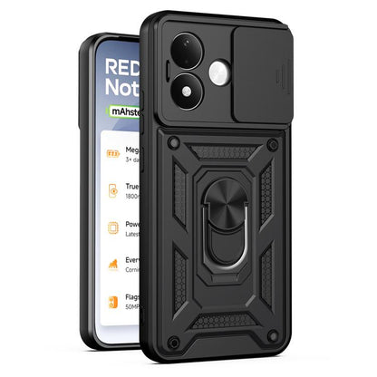 Sliding Camera Cover Design TPU+PC Phone Case, For Redmi Note 17 5G Global 169.7mm, For Redmi Note 17 Pro 5G Global 163.5mm, For Redmi 17 5G / 4G Global 170mm, For Redmi 17C 4G 171mm, For Redmi A7 Pro 4G / Poco C85x, For Redmi 15a 5G                   ...
