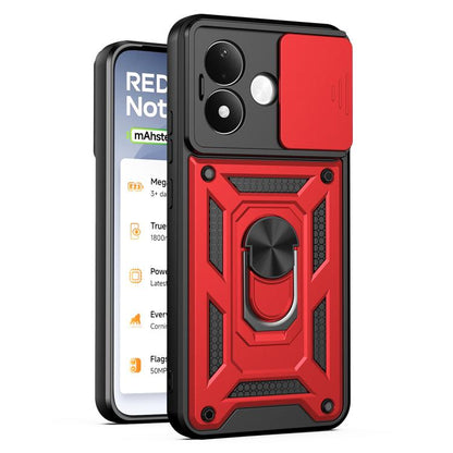 Sliding Camera Cover Design TPU+PC Phone Case, For Redmi Note 17 5G Global 169.7mm, For Redmi Note 17 Pro 5G Global 163.5mm, For Redmi 17 5G / 4G Global 170mm, For Redmi 17C 4G 171mm, For Redmi A7 Pro 4G / Poco C85x, For Redmi 15a 5G                   ...