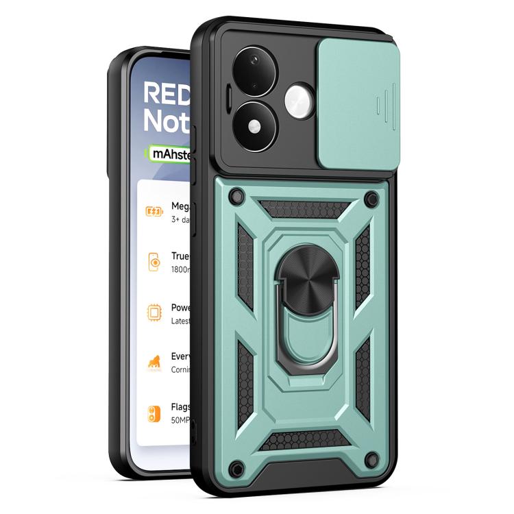 Sliding Camera Cover Design TPU+PC Phone Case, For Redmi Note 17 5G Global 169.7mm, For Redmi Note 17 Pro 5G Global 163.5mm, For Redmi 17 5G / 4G Global 170mm, For Redmi 17C 4G 171mm, For Redmi A7 Pro 4G / Poco C85x, For Redmi 15a 5G                   ...