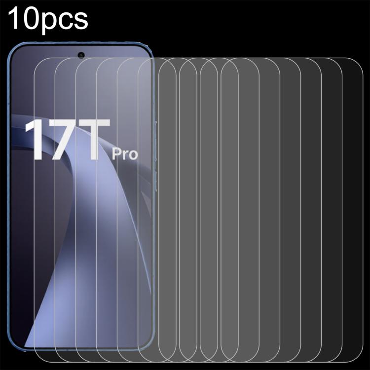10pcs 0.26mm 9H 2.5D Tempered Glass Film, Not Support Fingerprint ID, For Xiaomi 17T Pro 5G, For Xiaomi 15